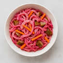 Purple cabbage salad with mayo