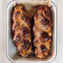 Pretzel challah