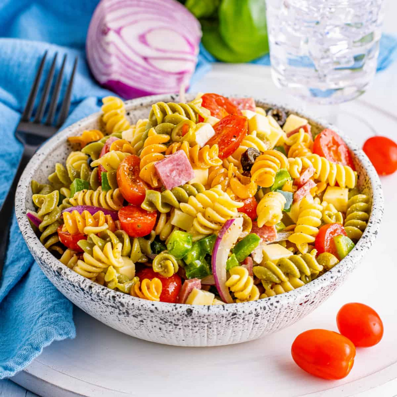 Tri color pasta